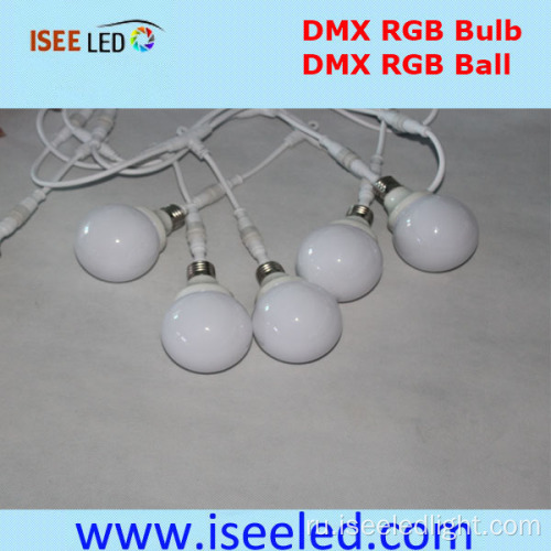 Е27 Водонепроницаемый светодиодные лампы динамическое Управление DMX 512 